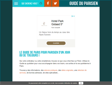 Tablet Screenshot of guideduparisien.fr